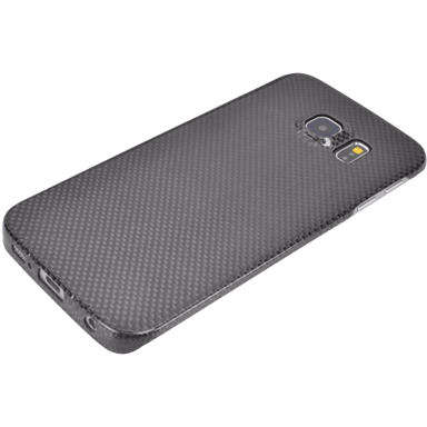 Custodia per Samsung Galaxy S6 Edge, nero carbone autentico