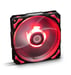 NOX H-Fan LED Boitier PC Ventilateur 12 cm Noir, Rouge, Blanc