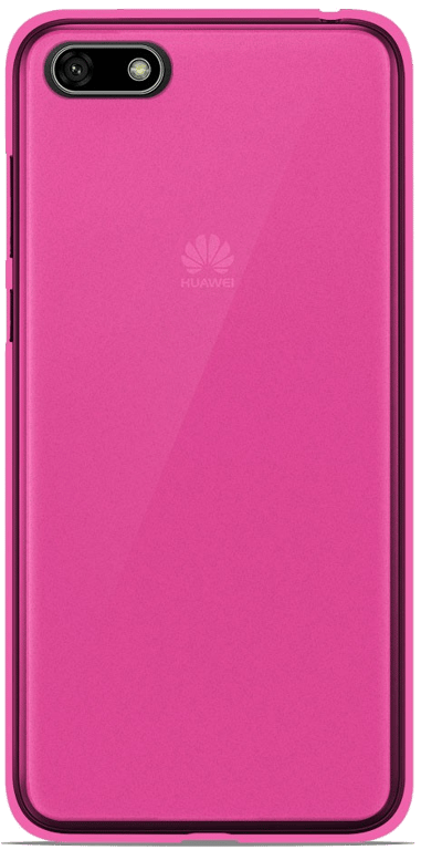 Coque silicone unie compatible Givré Rose Huawei Honor 7S