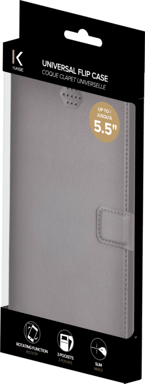 Funda universal para Smartphone (hasta 5,5 pulgadas), Gris antracita