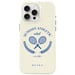 Coque pour iPhone 15 Pro Max Antichoc Raquette de tennis Élégant Blanc