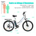 Vélo Électrique HITWAY Blanc 26 POUCES 250W 36V 11.2Ah Shimano 7 Vitesses E-Bike
