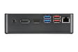 Shuttle XPC Nano PC NC40U, Intel Celeron 7305U, 1x HDMI, 1x DP,1xUSB-C/DP, 6x USB3.2, 1x 2.5'' bay, 2x M.2, 1x LAN, RAID, fonctionnement permanent 24/7, attaches VESA