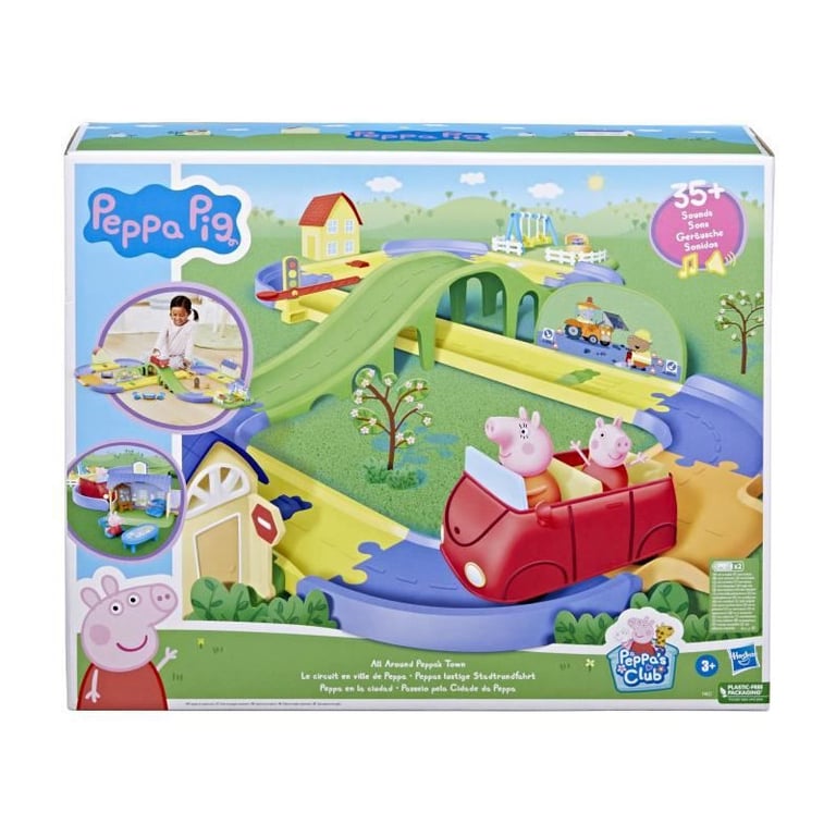 Peppa Pig Le Circuit en Ville de Peppa avec Piste Ajustable inclut véhicule et 1 Figurine +35 Sons à partir de - vue 2