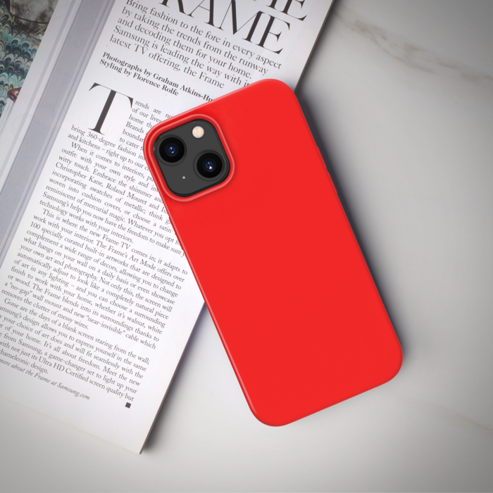 Carcasa iphone 13 mini Silicona Disney letras rojo - La Carcasa