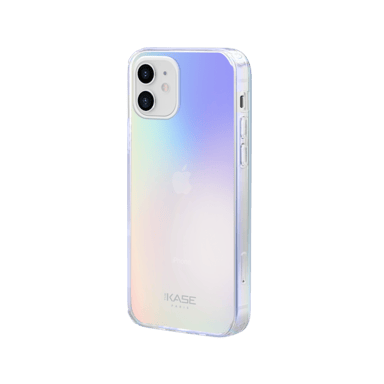 Carcasa híbrida iridiscente invisible para Apple iPhone 12 mini, Iridiscente