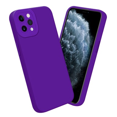 Coque pour Apple iPhone 11 PRO MAX en FLUID VIOLET FONCÉ Housse de protection Étui en silicone TPU flexible