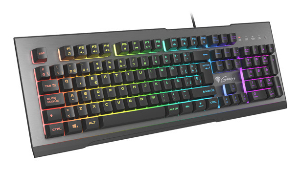 Clavier Gaming GENESIS Rhod 500 RGB – Filaire, Clavier à Membrane, QWERTY