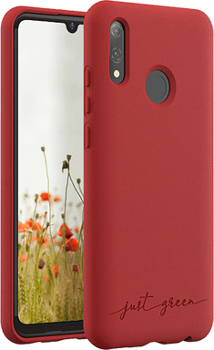 JUST GREEN Carcasa protectora para Huawei P Smart 2019 Natura Reciclable Rojo