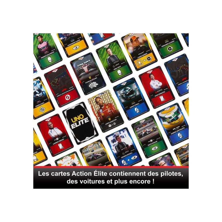 Games Mattel Uno Élite Formule 1 Édition Standard 2025 - vue 9