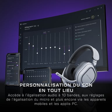 Cuffia senza fili PS Bianca Stealth 700 Gen 3 PS White