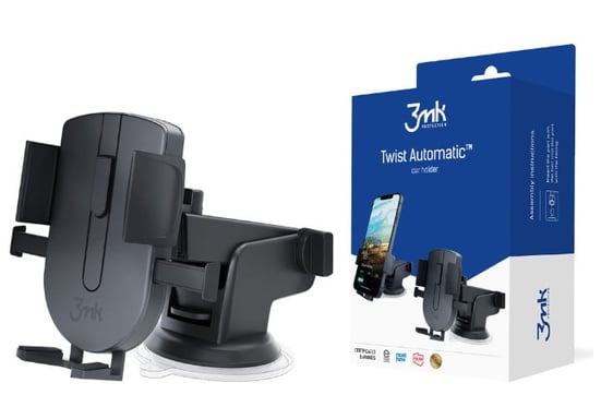 Supporto auto per smartphone blocco automatico fissaggio a ventosa