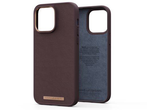 Njord byELEMENTS Custodia in vera pelle per telefono cellulare 17 cm (6,7'') Apple iPhone 14 Pro Max Brown Case