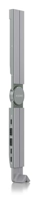 AISENS Soporte de Sobremesa Ajustable Para Portail / Tablet Con USB-C Docking 4 en 1, Gris