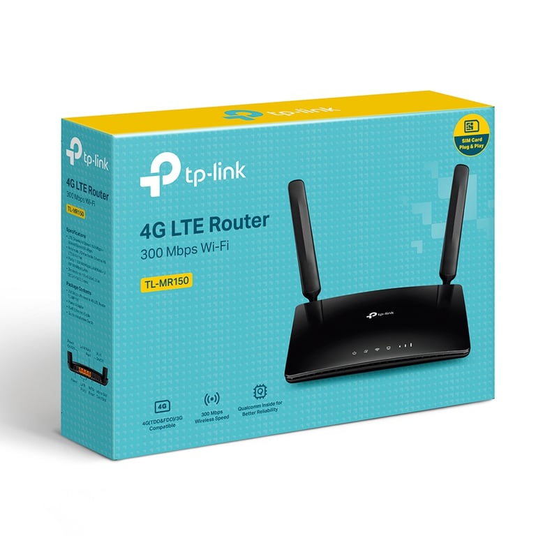 Routeur WiFi N300 Mbps 4G LTE Noir TP-Link - Neuf