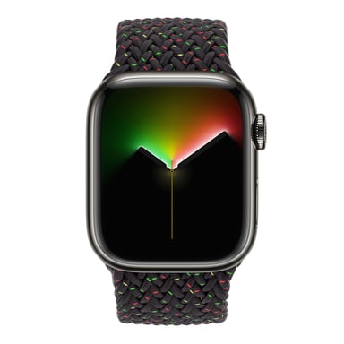 Bracelet Solo tressé pour Apple Watch | 38/40/41/42 mm - Taille 5 - Black Unity