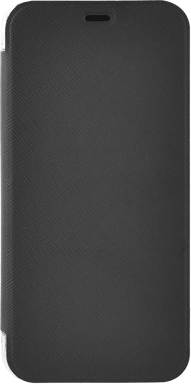 Etui folio noir pour Samsung Galaxy A6+ A605 2018