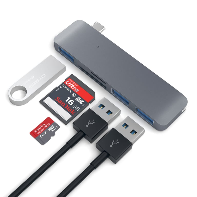 Satechi ST-TCUHM station d'accueil USB 3.2 Gen 1 (3.1 Gen 1) Type-C Argent - vue 4