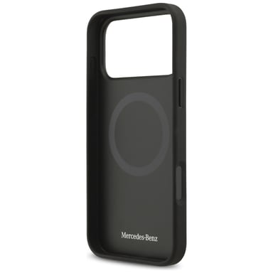 Custodia Mercedes Leather Large MagSafe per iPhone 17 Pro Max, antracite