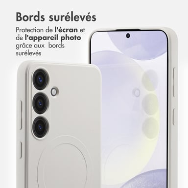 imoshion Coque Couleur avec MagSafe pour Samsung Galaxy S24 Plus - Beige