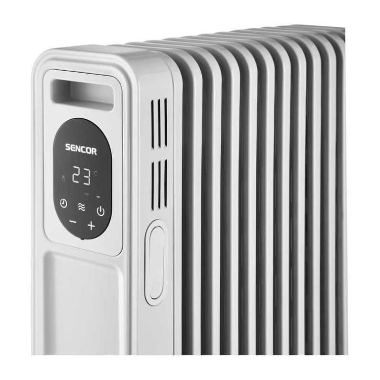 Radiateur électrique bain d’huile SENCOR SOH 6213WH Panneau de commande numérique - vue 4