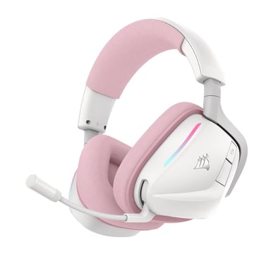 Casque gaming sans fil CORSAIR Void v2 Bluetooth 50 mm Rose/Blanc