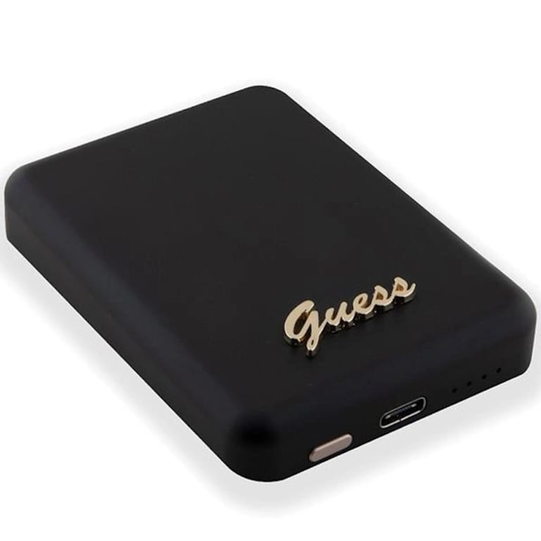 Guess Fast 5000mAh 1x Banque d'alimentation USB C avec logo MagSafe Metal Ssript Neuf - vue 2