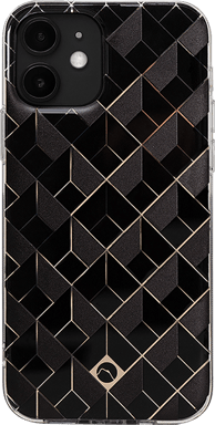 Coque iPhone 12 mini Saint Germain avec motifs en 3D Noire Artefakt