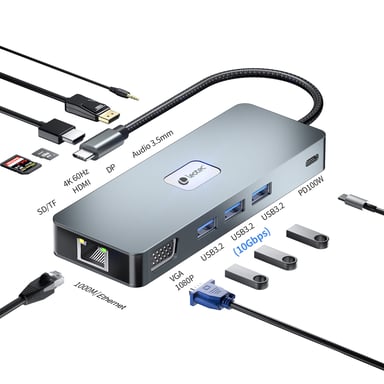 Leotec Docking Station 11 en 1 Plus