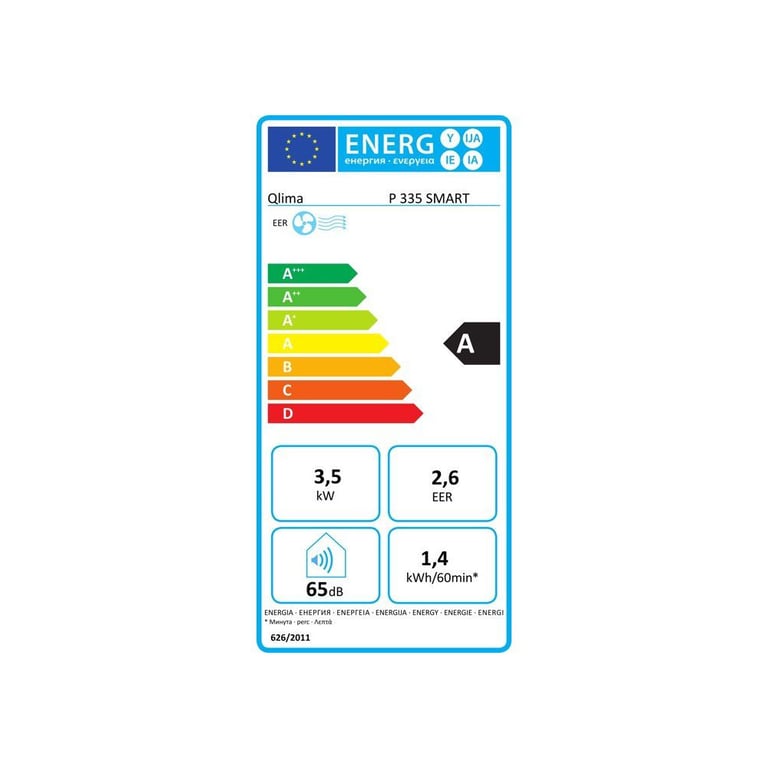Climatiseur Mobile Qlima P 335 Smart – 3,5 kW, 72 à 107 m³, Wi-Fi - vue 3