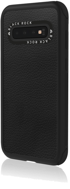 Coque de protection Robust Real Leather pour Samsung Galaxy S10+, Noir