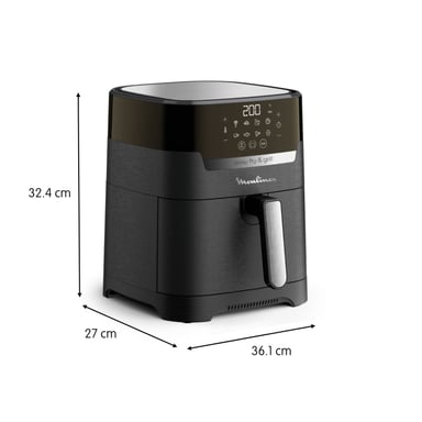 Moulinex EZ505810 freidora Única 4,2 L Autónoma 1550 W Freidora de aire caliente Negra