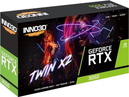 Inno3D GeForce RTX 3050 Twin X2 NVIDIA 6GB GDDR6 INNO3D
