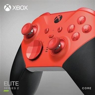 Microsoft Xbox Elite Series 2 - Core Black, Red Gamepad Bluetooth/USB analogico/digitale Xbox Series S, Xbox Series X, PC, Xbox One, Xbox One S, Xbox One X