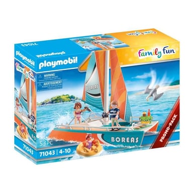 PLAYMOBIL - 71043 - Diversión en familia - Promo Pack Catamarán