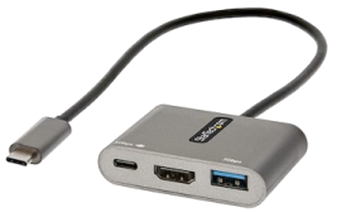 StarTech.com - CDP2HDUACP2 - Adaptateur Multiport USB-C, USB-C vers HDMI 4K, Hub USB 3.0, Docking St