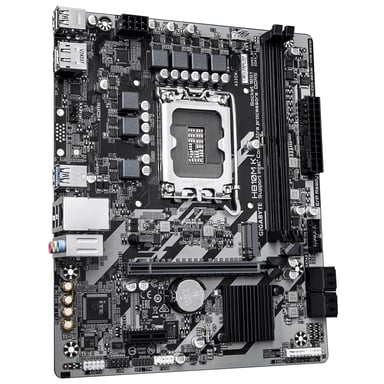 GIGABYTE H810M K Carte Mère – Processeurs Intel Core Ultra (Série 2), VRM 3+1+2 phases, jusqu'à 6400 MHz DDR5, 1 x M.2 PCIe 4.0, LAN 1 GbE, USB 3.2 Gen 1