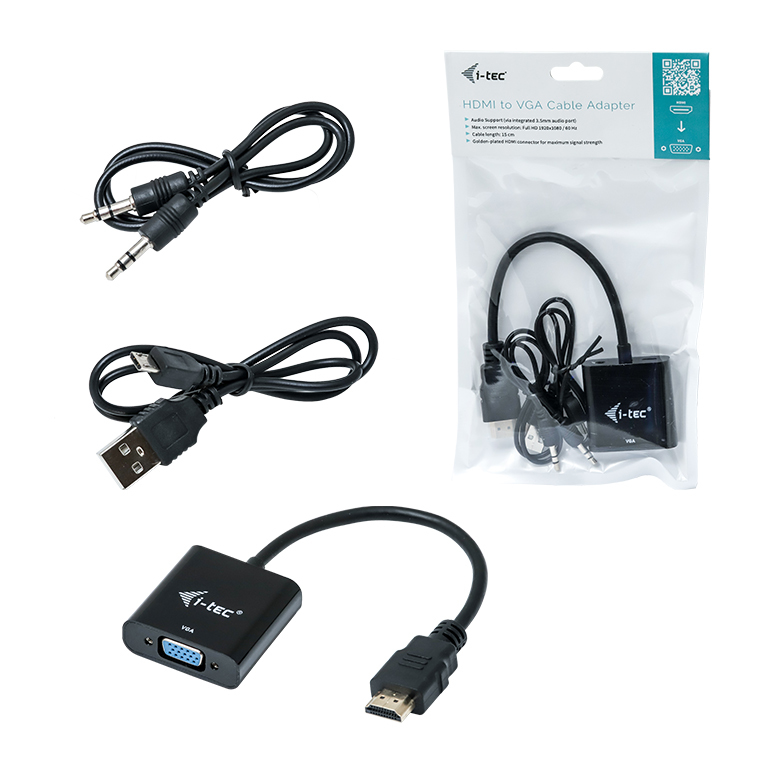 i-tec HDMI pour adaptateur de câble VGA - Neuf