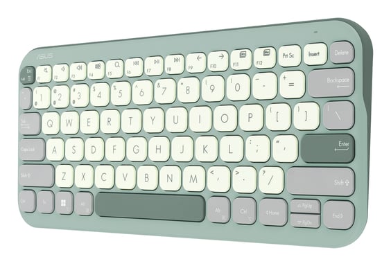 ASUS Marshmallow Keyboard KW100 clavier Maison Bluetooth Vert, Gris, Blanc