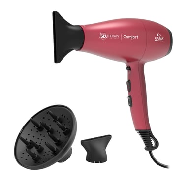 GA.MA 5D Therapy Comfort Halogen asciugacapelli 2200 W Rosso