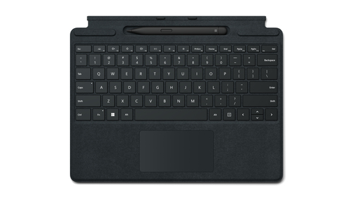 Microsoft Surface Pro Signature Keyboard with Slim Pen 2 AZERTY Français Microsoft Cover port Noir - Neuf