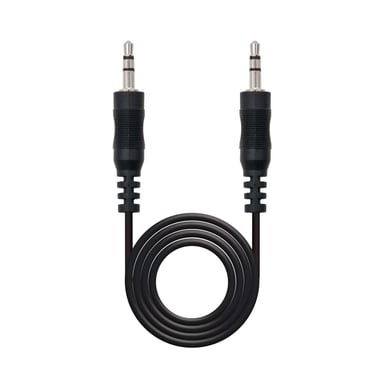 Nanocable Cable audio, Jack 3.5/M-M, negro, 5m