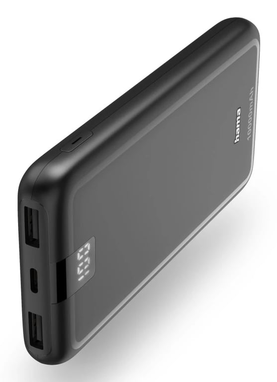 Hama 00201709 banque d'alimentation électrique Lithium Polymère LiPo 10000 mAh Neuf