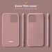 Moozy Minimalist Series Coque en silicone pour iPhone 11, Rose Beige – Finition mate fine et souple en TPU