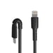 StarTech.com Cable Resistente USB-C a Lightning de 1 m Negro - Cable de Sincronización y Carga USB Tipo C a Lightning con Fibra de Aramida Resistente