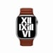 Bracelet à maillons cuir pour Apple Watch 41 mm - M/L - Terre de Sienne
