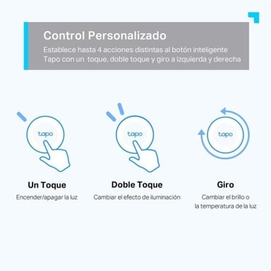 Bouton intelligent sans fil TP-Link Tapo S200B actions personnalisées Noir