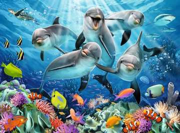 Ravensburger Puzzle Adulte Puzzle 500 p Dauphins sur Le récif de 14710 - vue 3