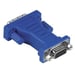 Adaptador VGA-DVI, DVI macho - VGA (Sub-D15hd) hembra, chapado en oro, blindado