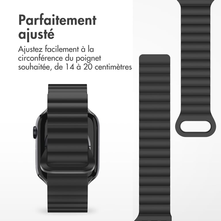 imoshion Bracelet magnétique en silicone pour Apple Watch Apple Watch Series 1 á 10 / SE / Ultra 2 44454649 mm / Neuf - vue 8